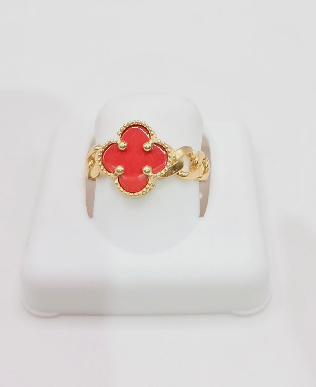 10KT FLOWER RING Size 7 Weigth 2.2GR