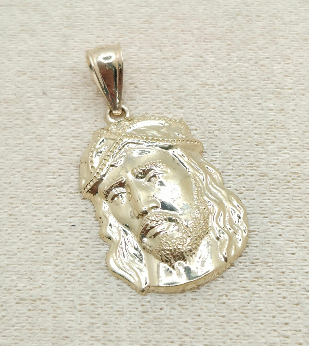 10KT SMALL JESUS FACE PENDANT Weight 1.5GR