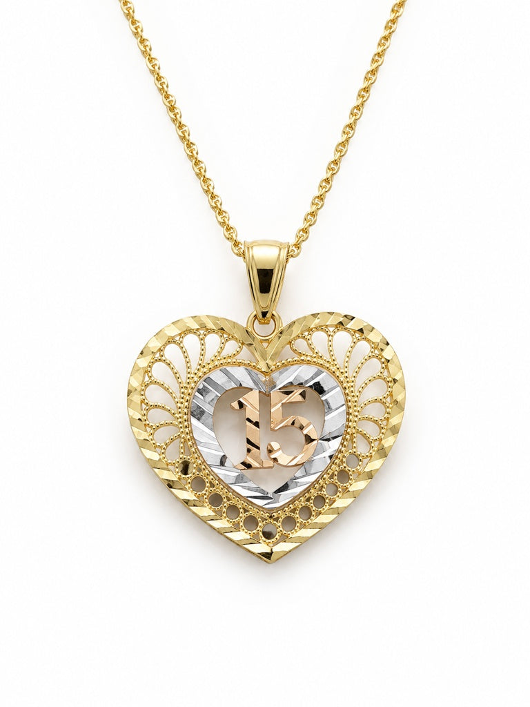 10KT 15ANERA PENDANT Size  Weigth 1.8GR