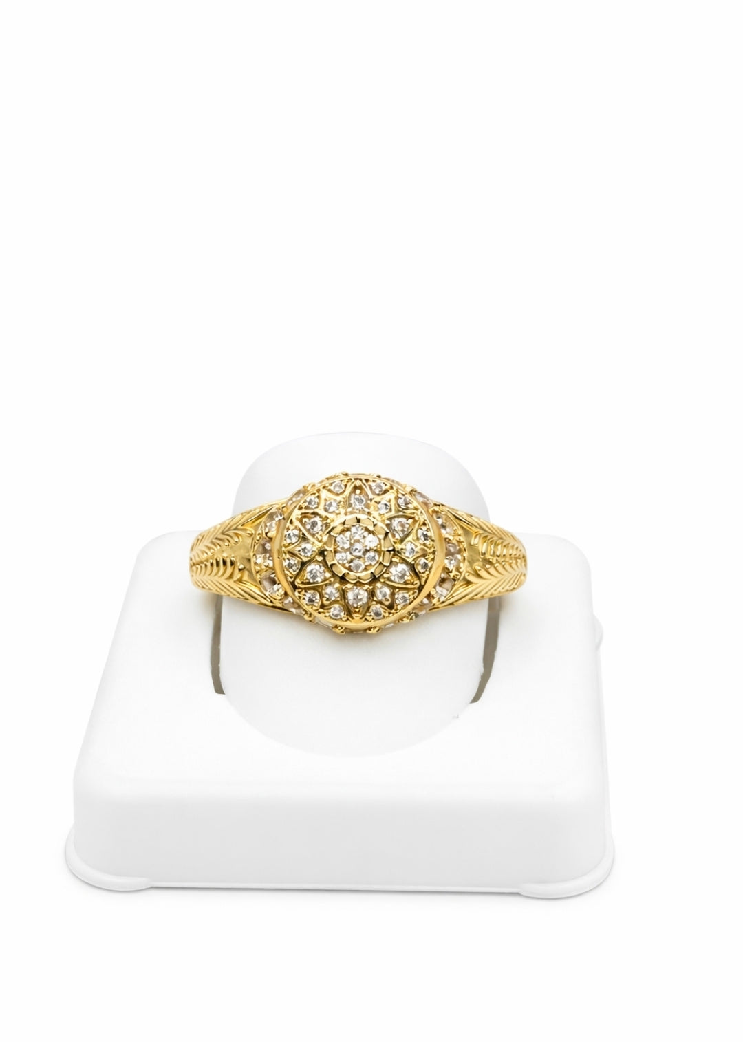 10KT EXTRA SMALL ROUND ROSETTA RING Size 11.5 Weigth 2.3GR