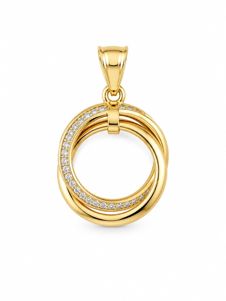 14KT MODERN PENDANT Size  Weigth 1.2GR