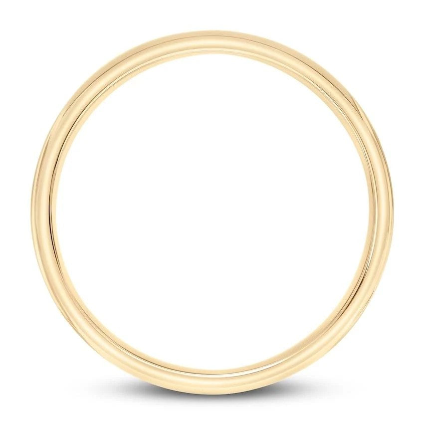 10KT SOLID PLAIN MAN'S WEDDING BAND RING Size 10 4MM Weigth 3.4GR