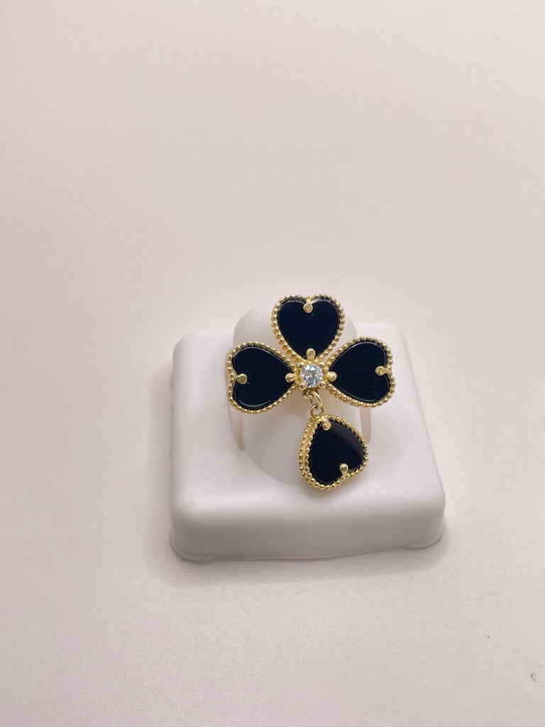 10KT FLOWER RING Size 6.5 Weigth 4.31GR