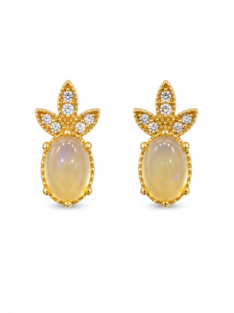 14KT DIAMOND DELICATE EARRINGS Size