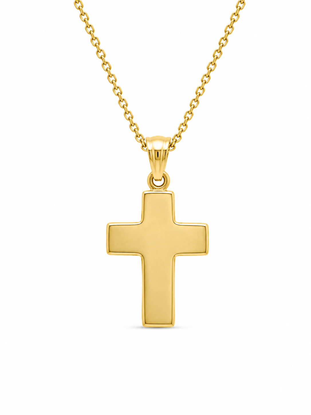 14KT SMALL FLAT CROSS Weight 0.6GR