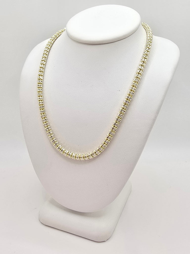 10KT ICE CHAIN Size 24INCH 4MM Weight 22.9GR