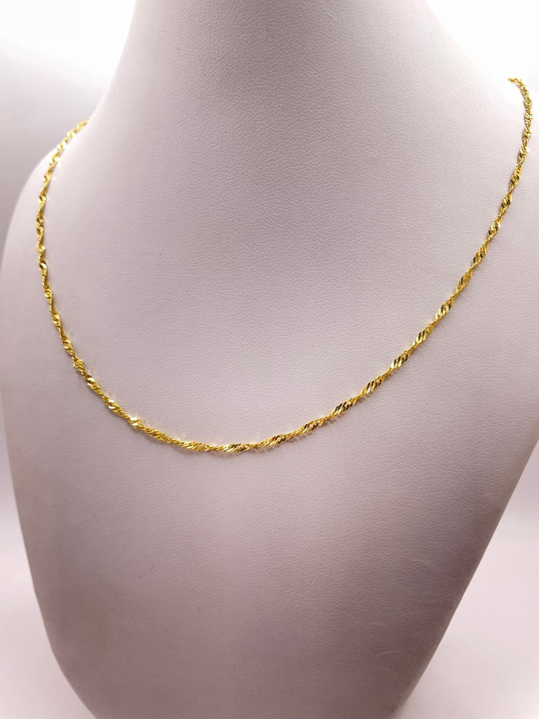 10KT ROPE CHAIN 24INCH 2MM WEIGHT 6.6GR.