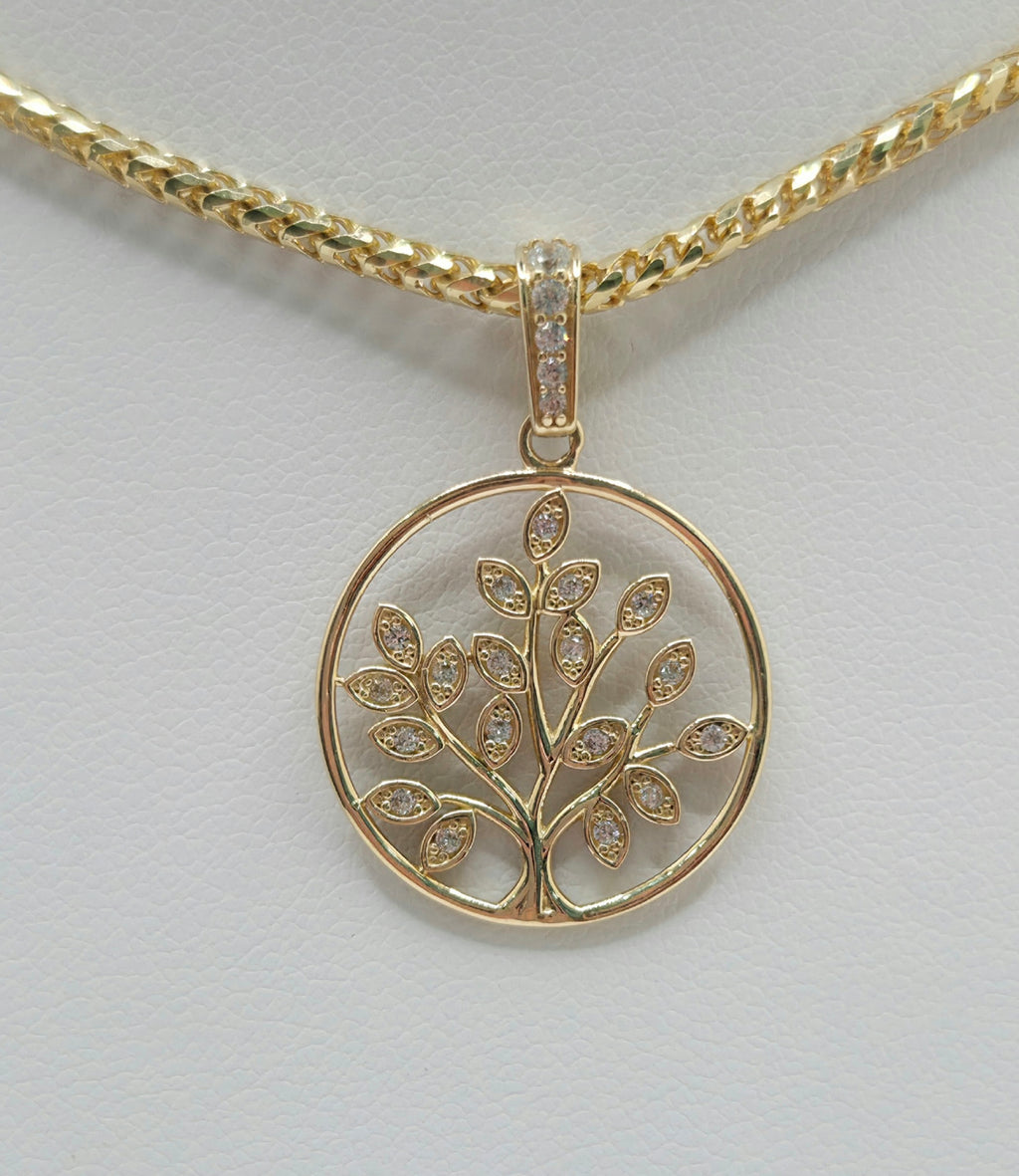 14KT CZ DELICATE TREE OF LIFE PENDANT Weight 2GR