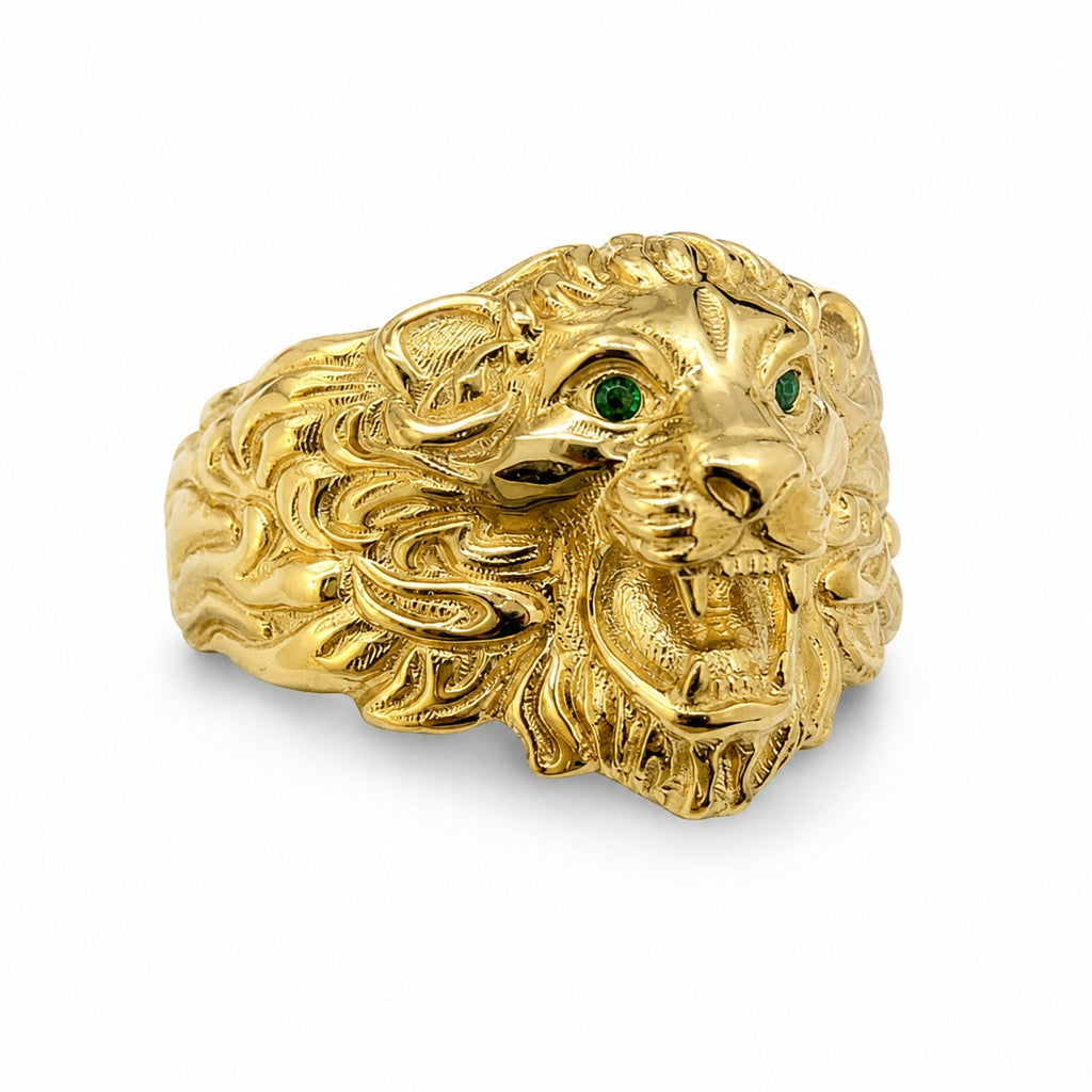 10KT LION RING Size 9.5 Weigth 3.7GR