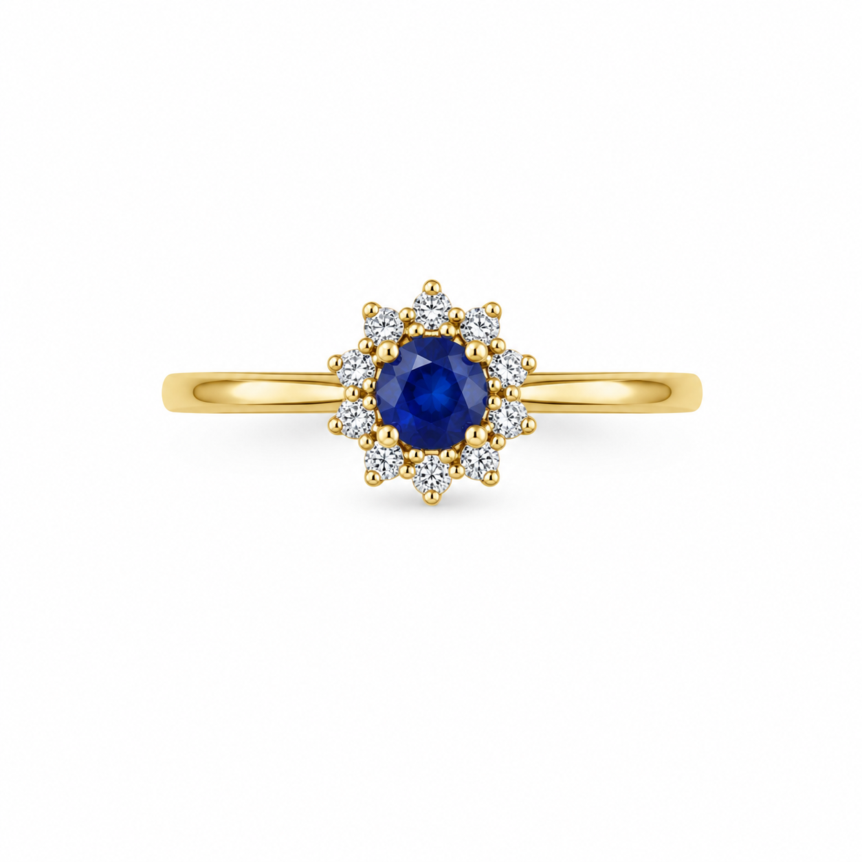 10KT BLUE STONE RING Size 6-7 Weigth 1.2GR