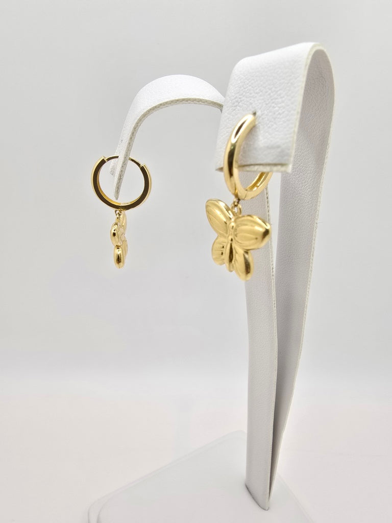 14KT BUTTERFLY PENDANT EARRING Weight 3GR