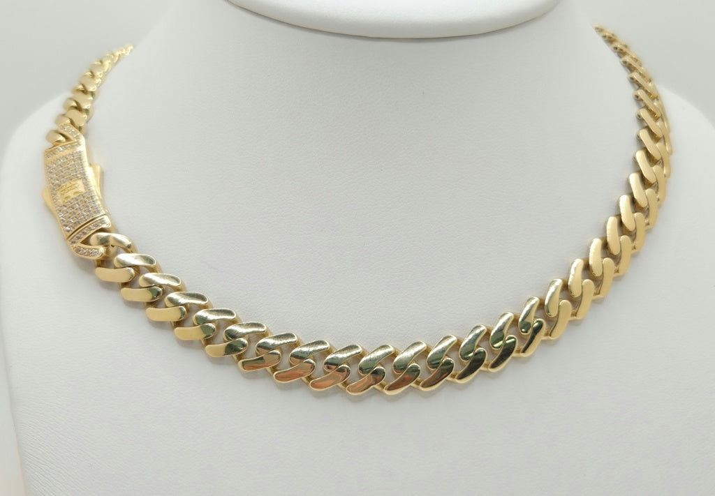 14KT MONACO CHAIN  STYLE Size 13mm 18inch Weight 39.40grs