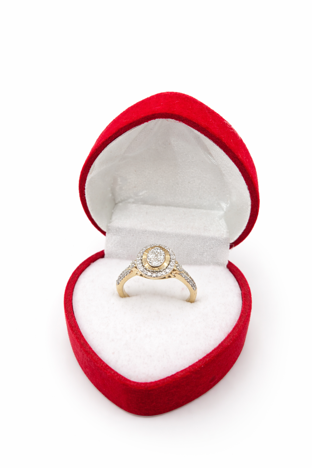 10KT  OVAL ELEGANT DIAMOND RING Size 7 0.48CT Weigth 3.3GR