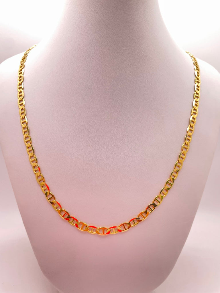 14KT SOLID MARINER CHAIN Size 20INCH 4.5MM Weigth 13.1GR