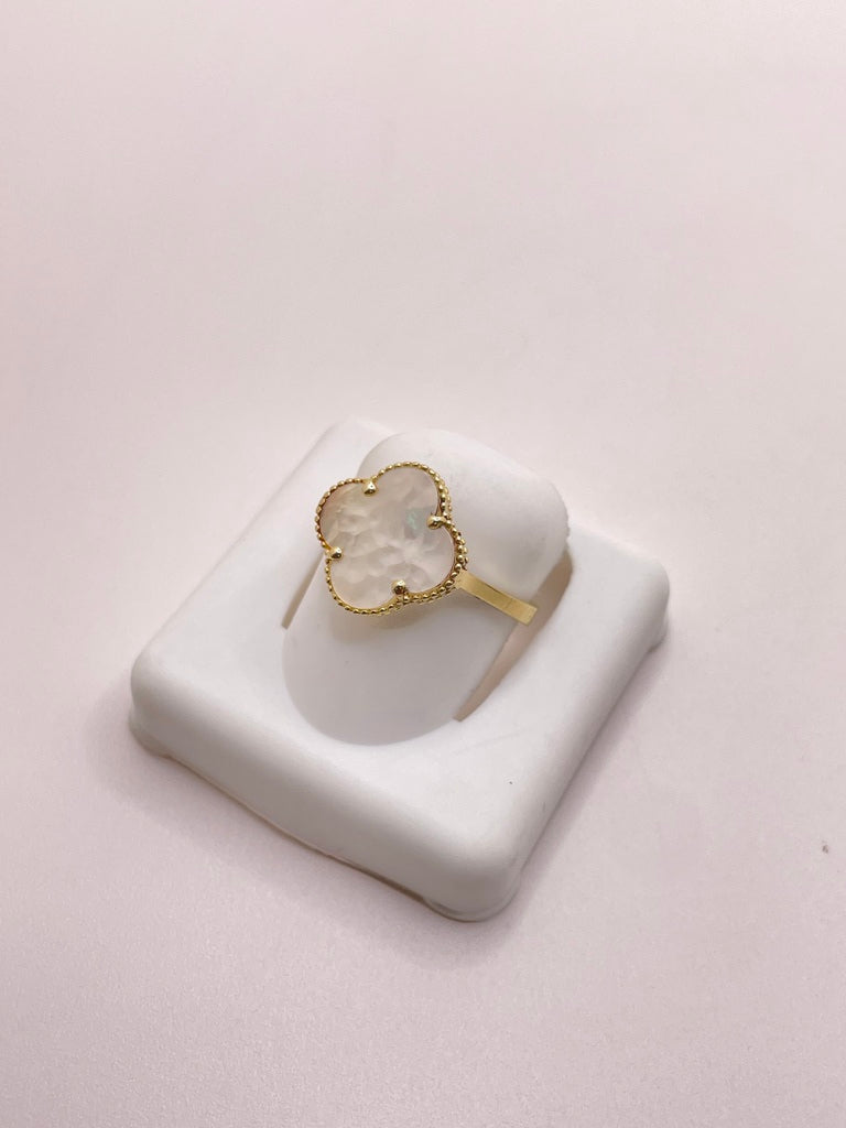 10KT FLOWER RING Size 8 Weigth 1.6GR