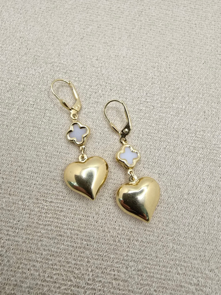 14KT FLOWER EARRINGS Size  Weigth 3.9GR