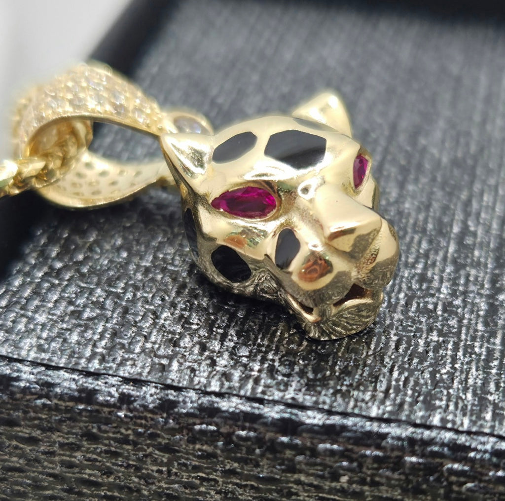 14KT TIGER HEAD PENDANT Weight 5.2GR