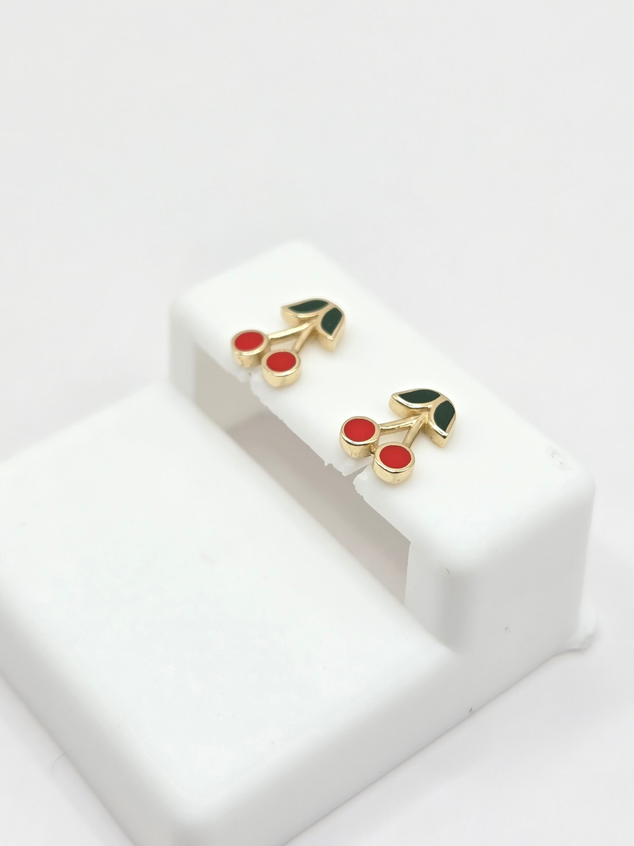 10KT EXTRA SMALL CHERRYS EARRINGS Size XS Weigth 1GR