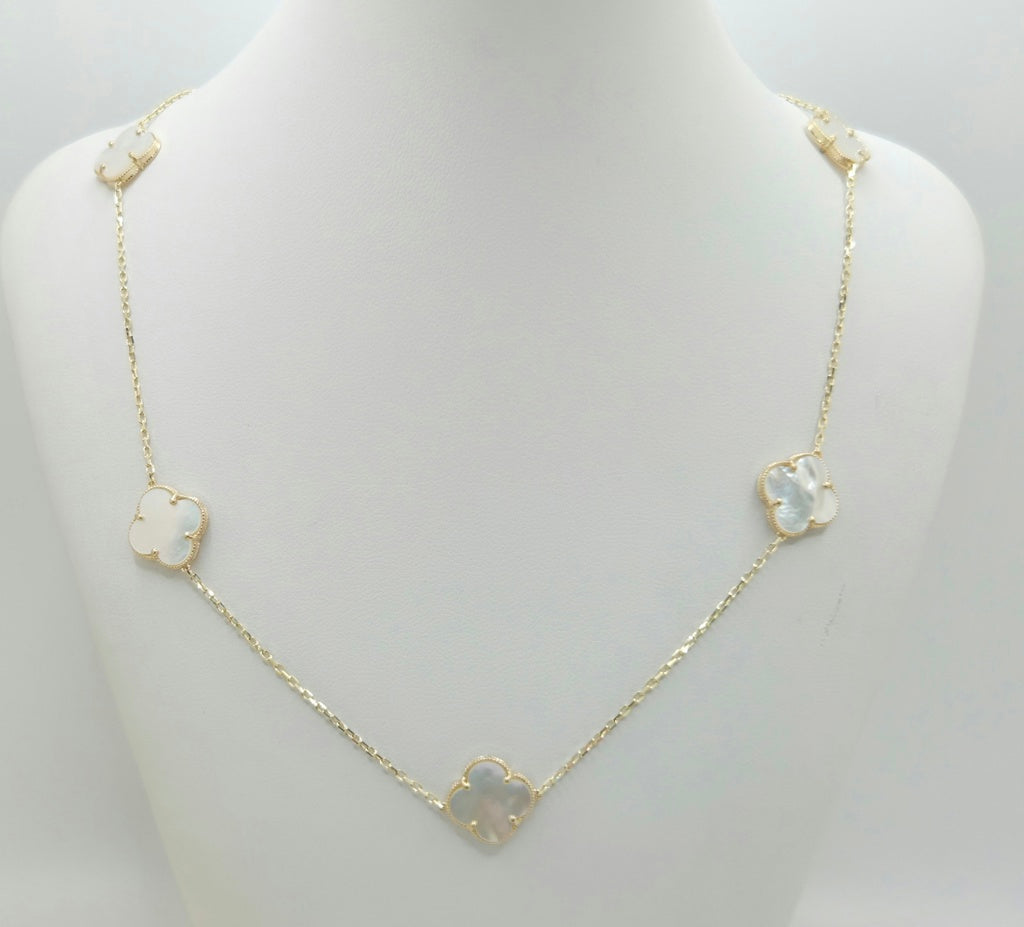 10KT FLOWER CHAIN Size 18INCH Weigth 6.2GR