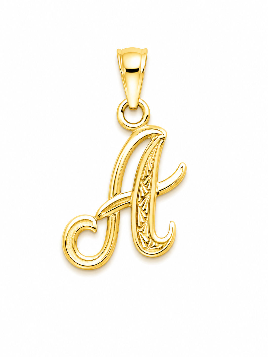 10K A LETTERS PENDANT Size S