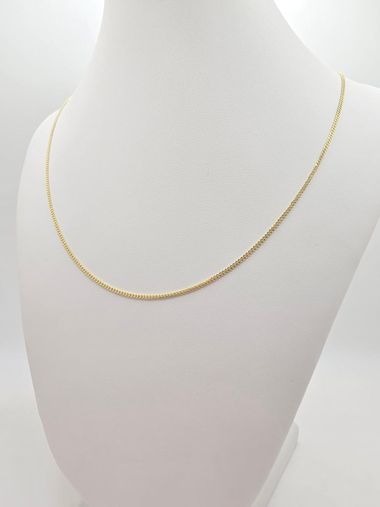 10KT SOLID BABY MIAMI CUBAN CHAIN Size 20INCH 1.2MM Weight 2.9GR