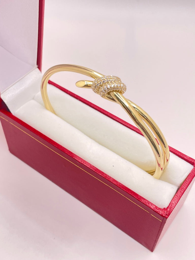 10KT KNOT BANGLE Weight 9.7GR