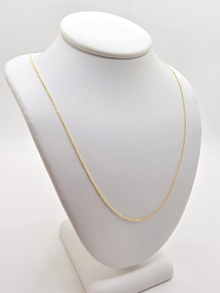 10KT BABY MIAMI CUBAN CHAIN Size 16INCH 0.8MM Weight 0.8GR