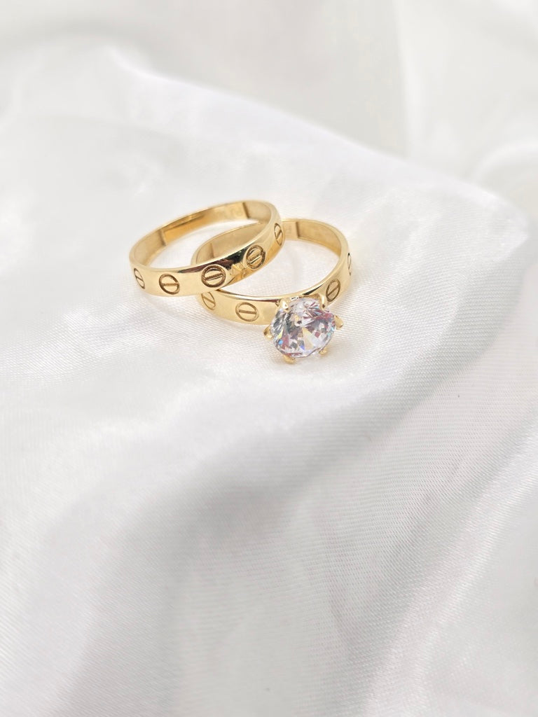 10KT  RING Size 7 Weigth 4.1GR