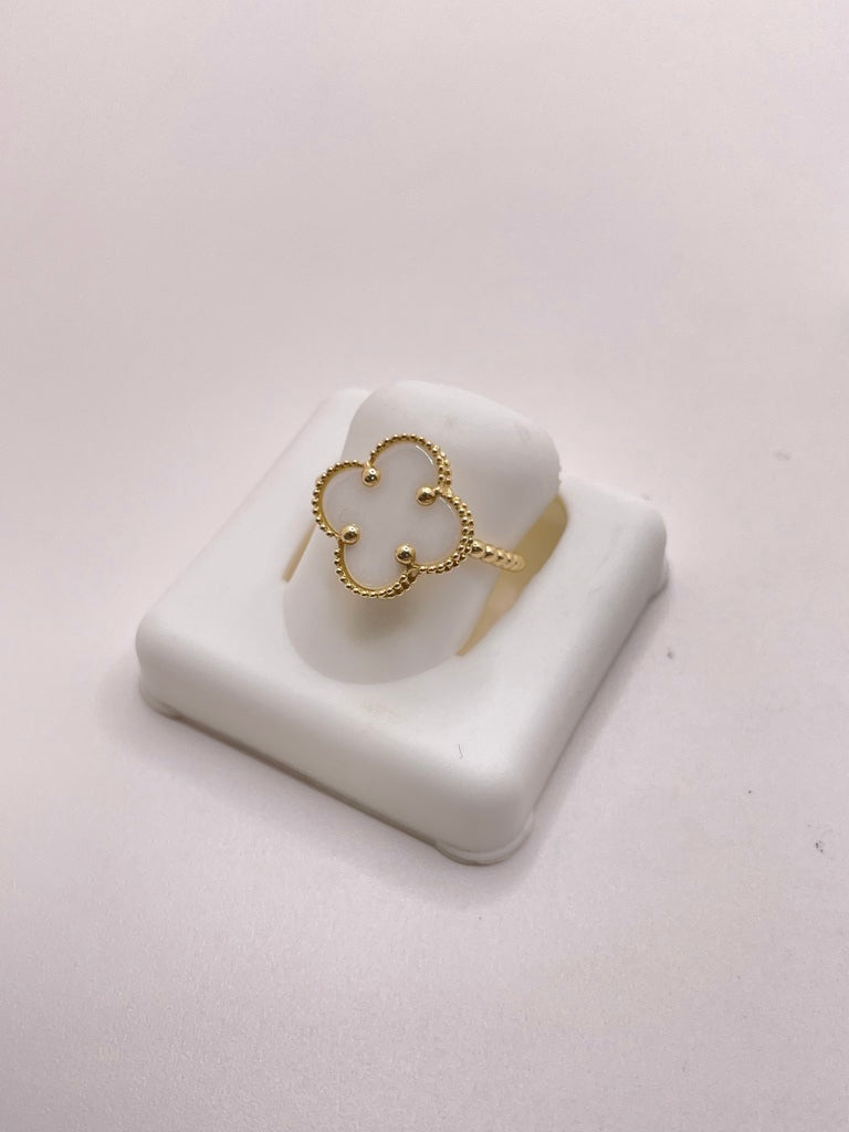 14KT FLOWER RING Size 6 Weigth 2.18GR