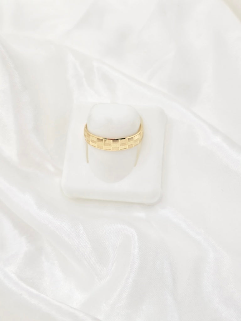 10KT MEN'S SQUARE CUT ENGAGEMENT RING Size 10 Weight 1.4GR