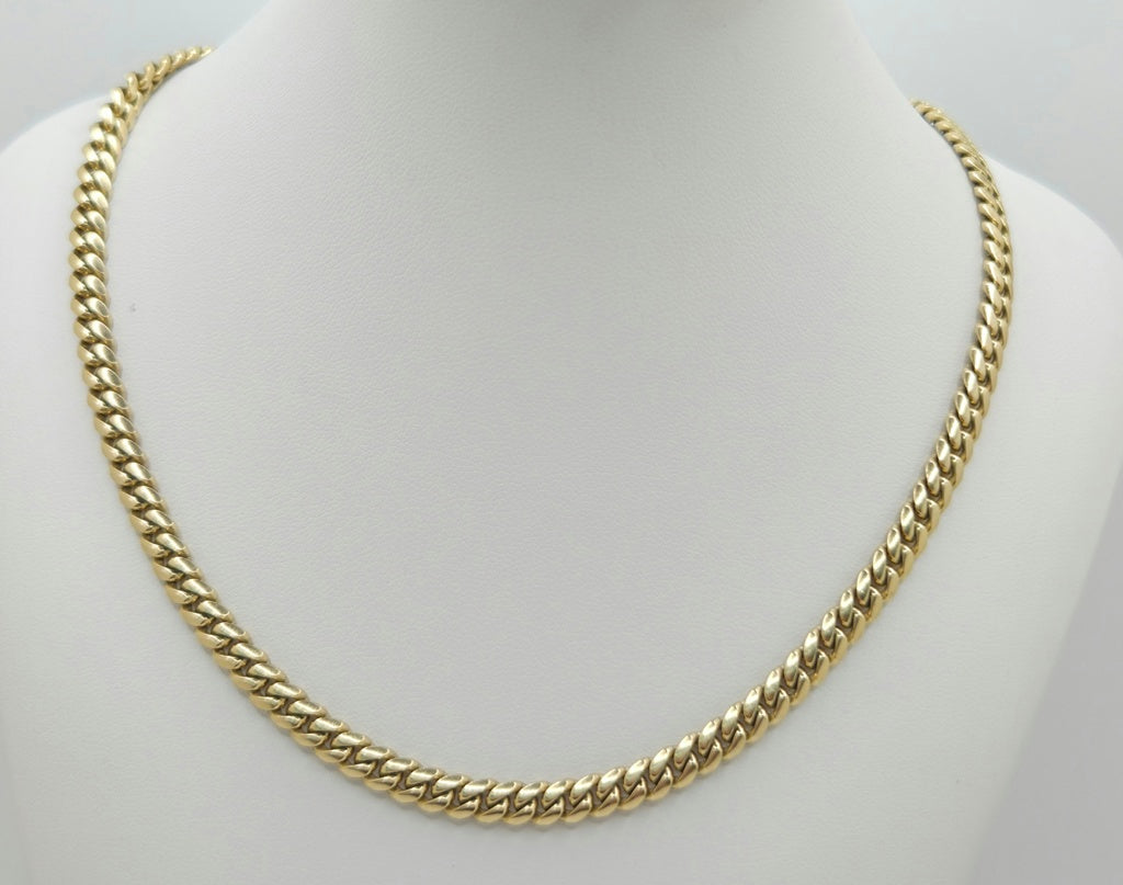 10KT SOLID MIAMI CUBAN CHAIN Size 20INCH 6MM Weight 46.9GR