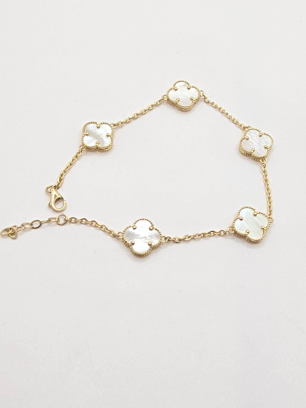 14KT FLOWER BRACELET Size 7.5INCH Weigth 6.7GR