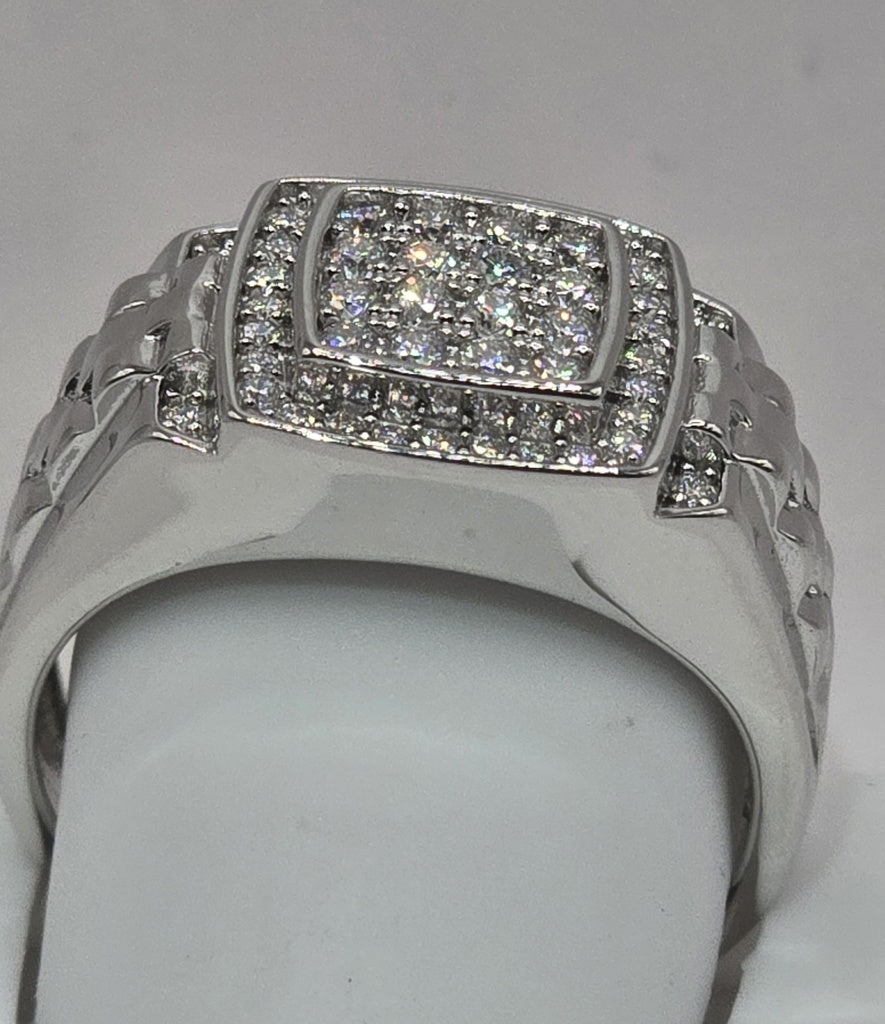 925 MOISSANITE MANS RING