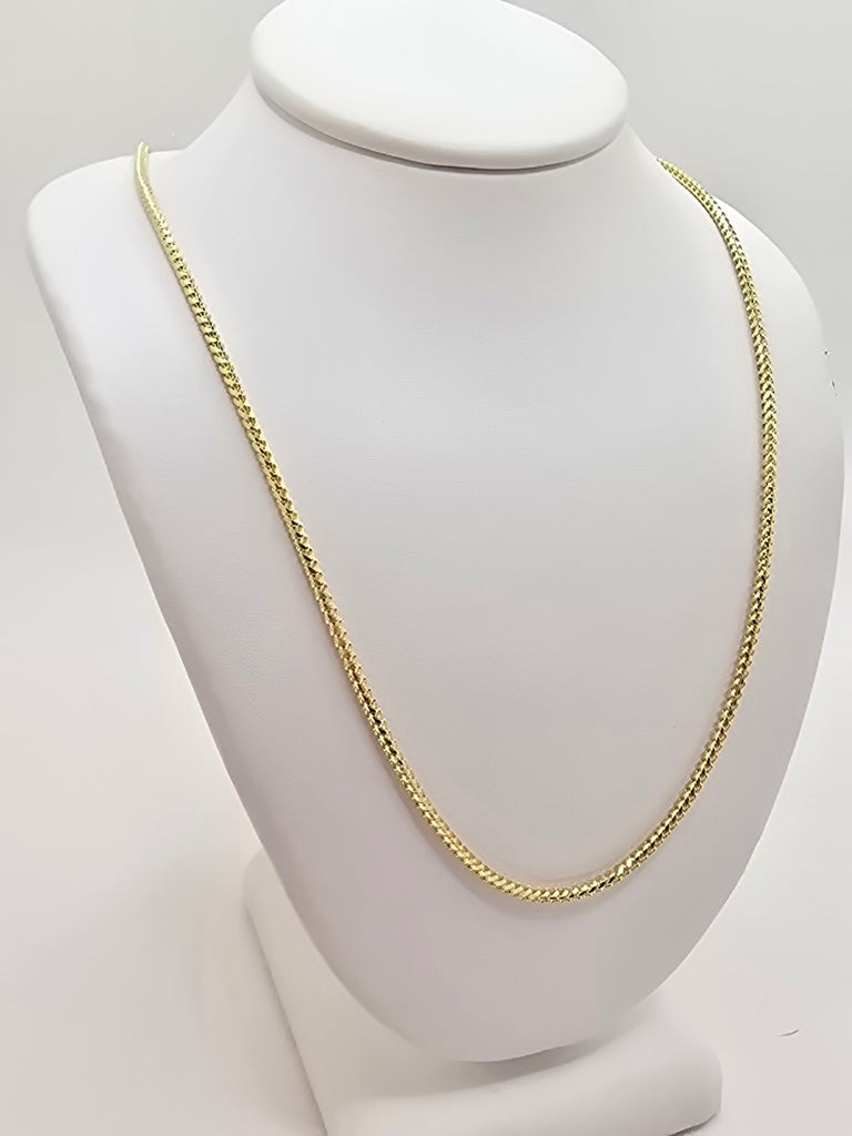 10KT SOLID FRANCO CHAIN  Size 16INCH 1.8MM Weight 5.6GR