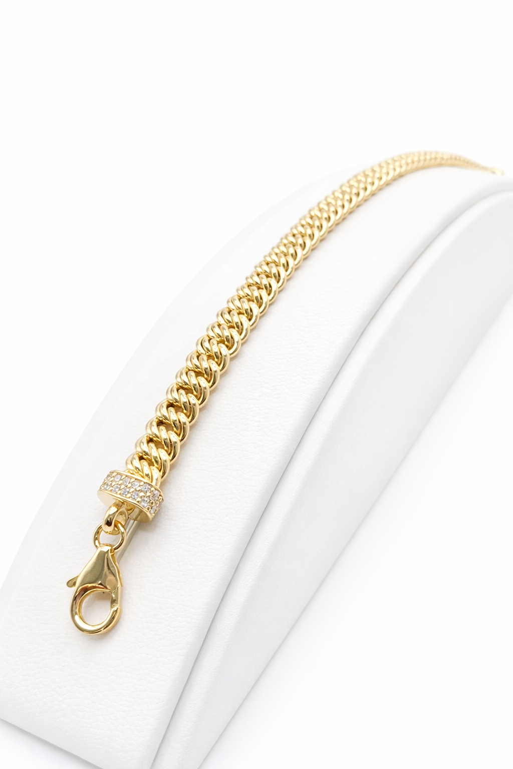10KT NEW STYLE PRINCESSA BRACELET Size 7.5INCH 7.5MM Weigth 10.2GR