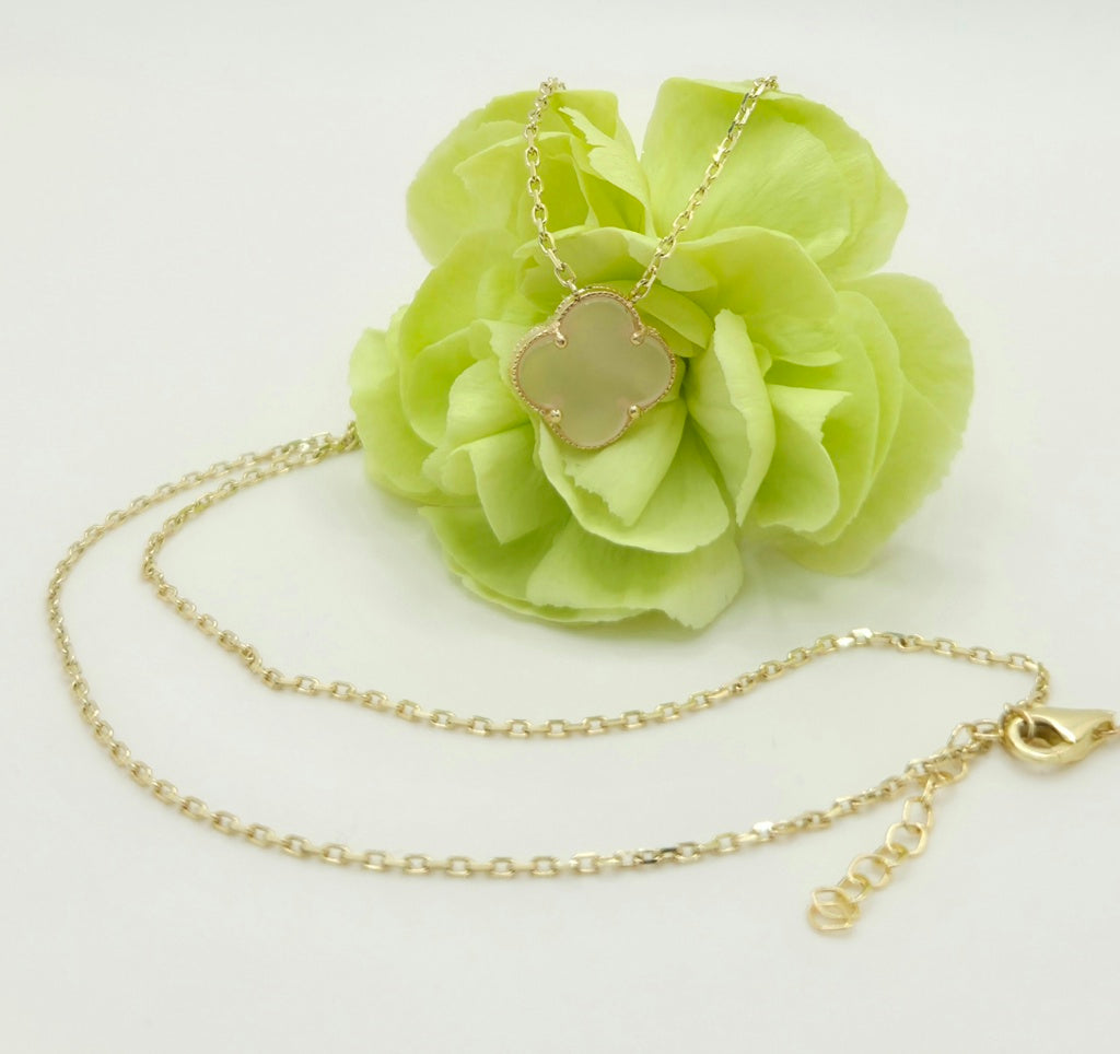 10KT FLOWER CHAIN Size 18INCH Weigth 3.02GR