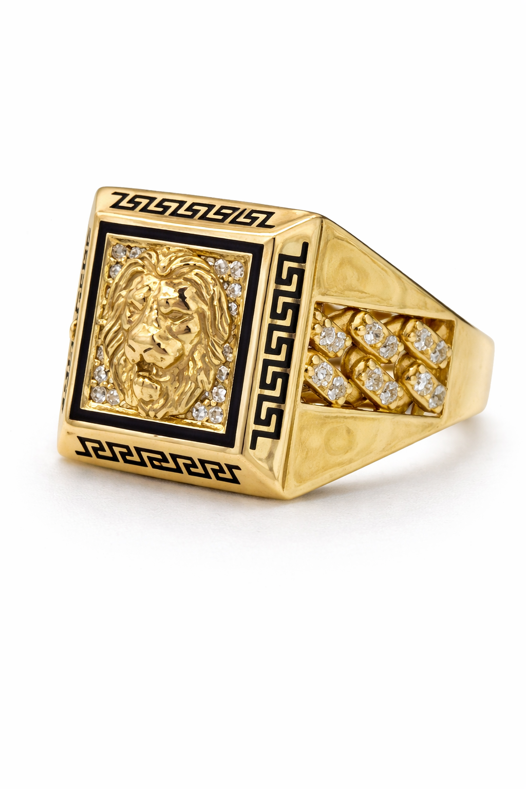 10KT LION RING Size 12.5 Weigth 7 GR