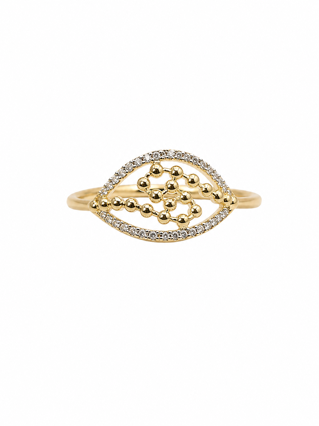 10KT MODERN RING Size 8