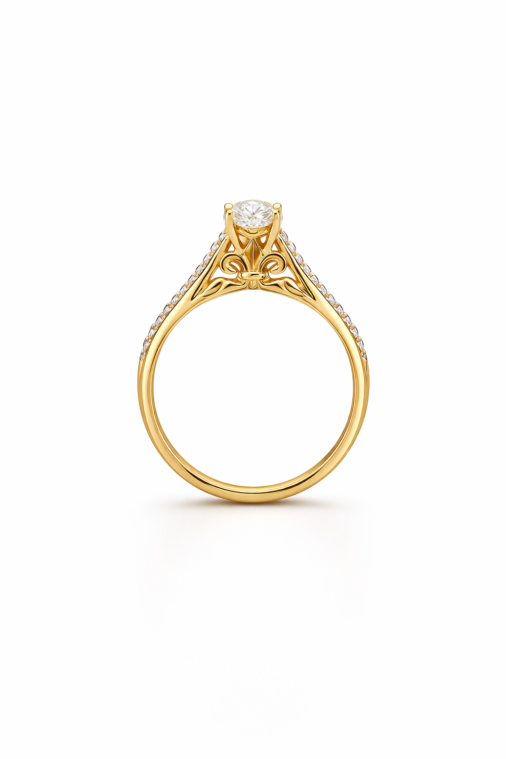 14KT ASSORTED SOLITARE RING Size 7 Weigth 2.6GRS