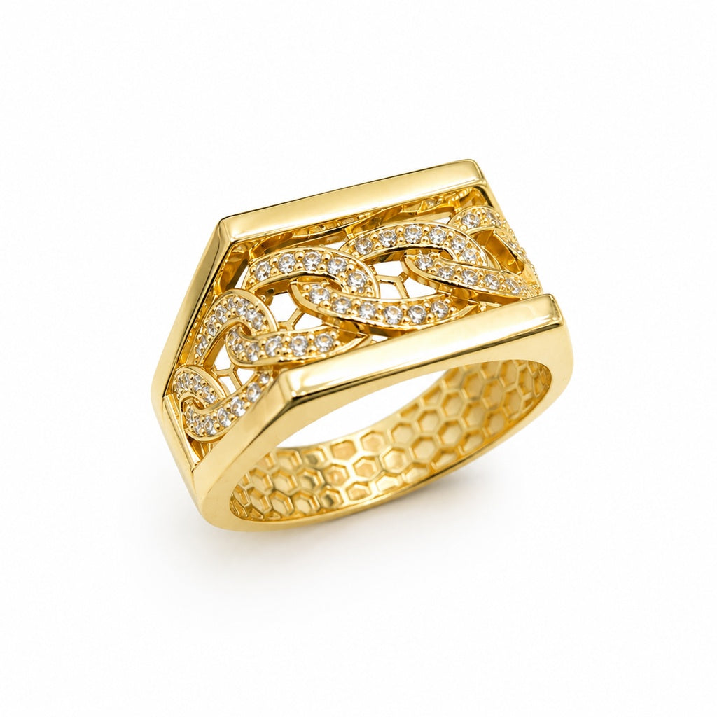 10KT MODERN RING Size 13