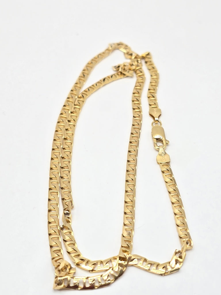 10KT SQUARE MARINER CHAIN Size 3mm 20in Weigth 11.7 grs