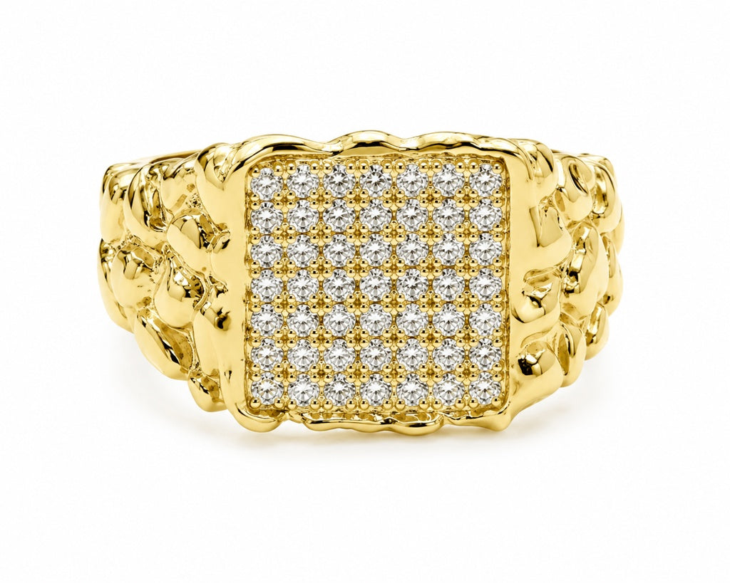 10K NUGGET RING Size 11.5
