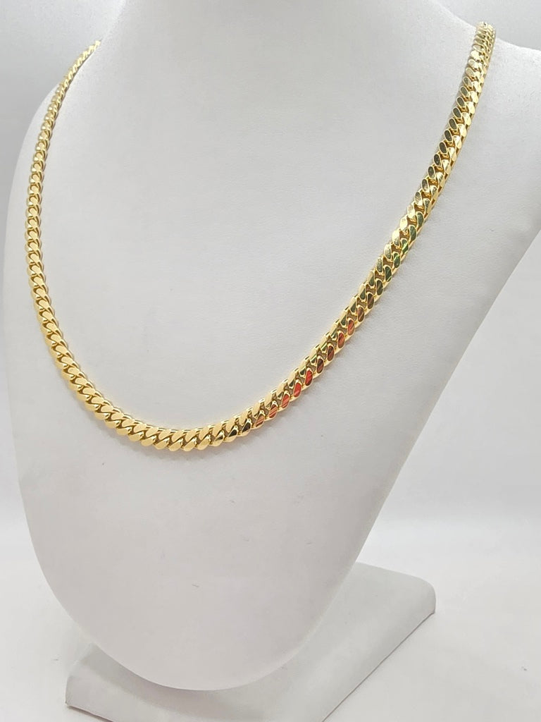 10KT SOLID MIAMI CUBAN CHAIN Size 20INCH 5MM Weight 34.5GR
