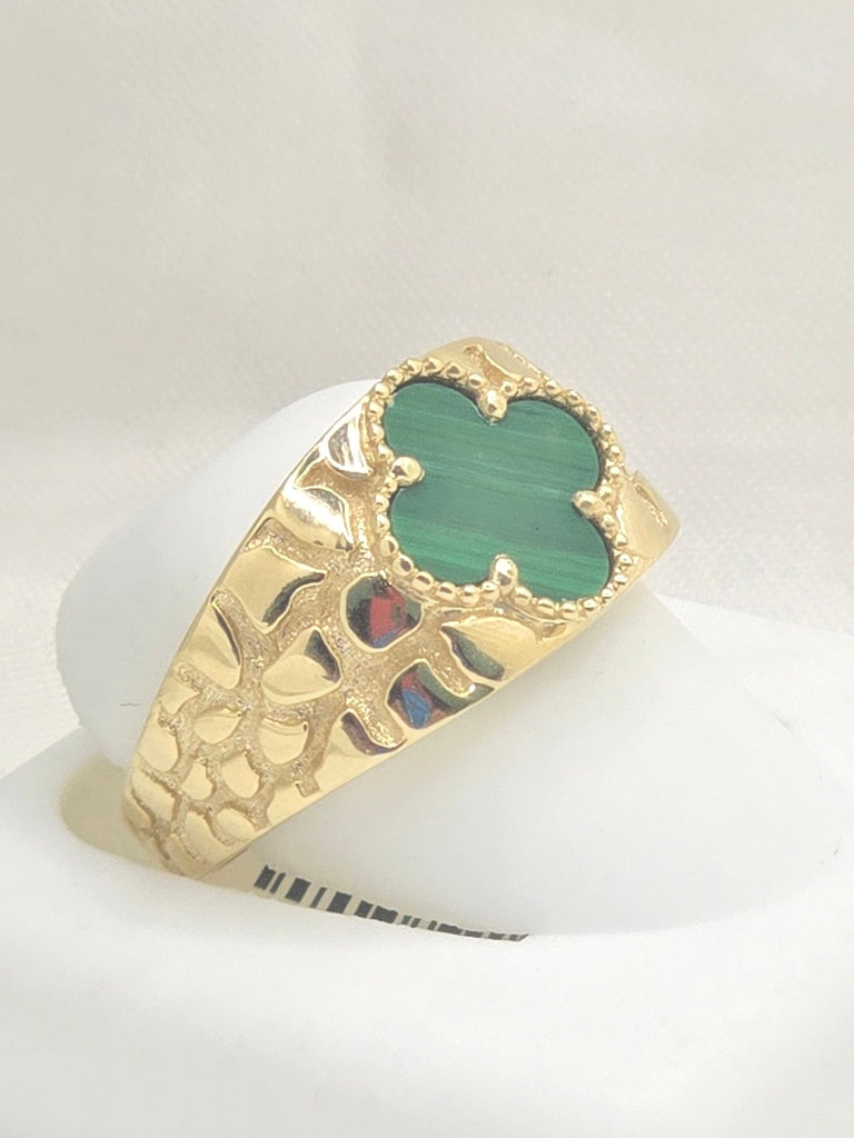 14KT FLOWER RING+WOMAN Size 8 Weigth 3.6GR