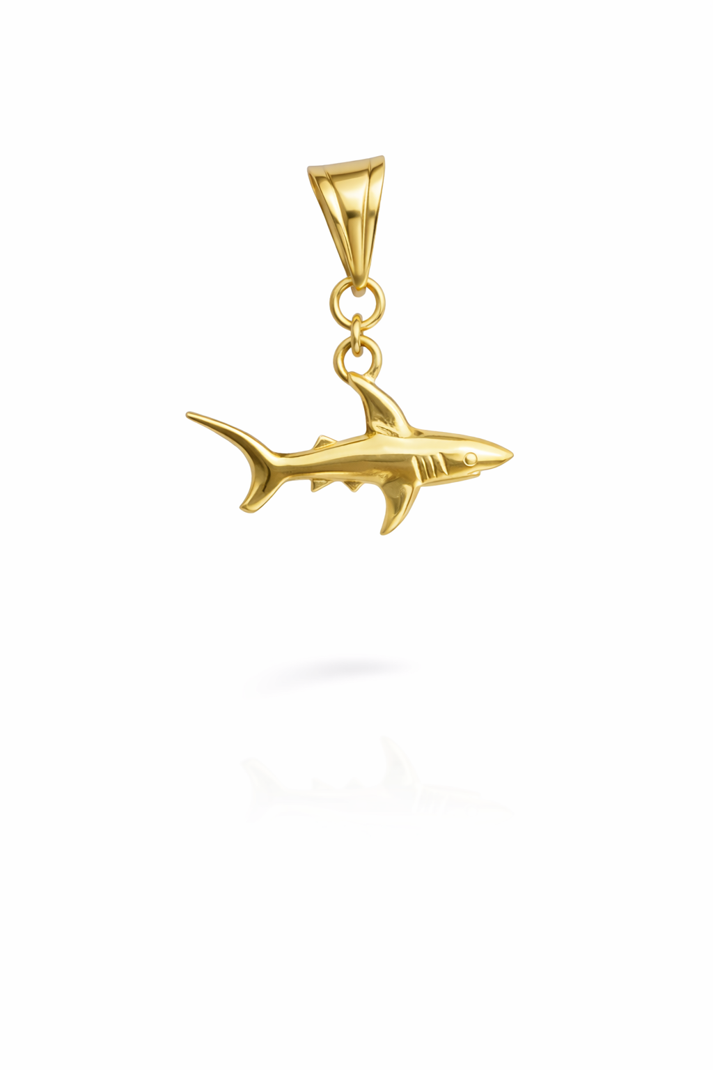 10KT SMALL SHARK PENDANT Weight 0.8GR