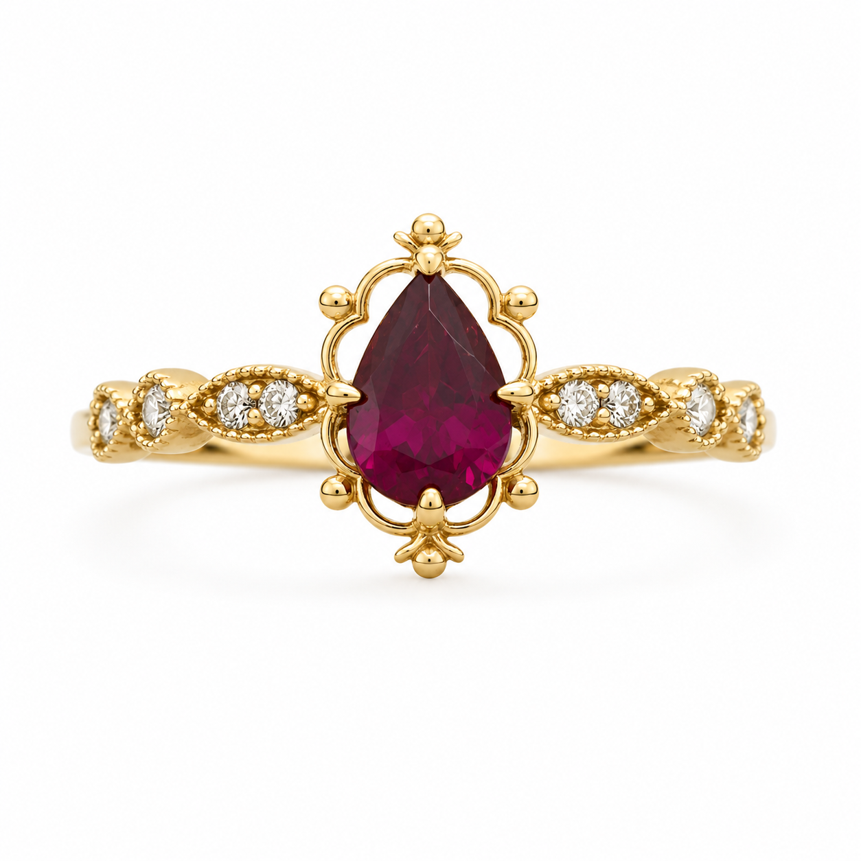 14KT DIAMOND DELICATE RING Size 7