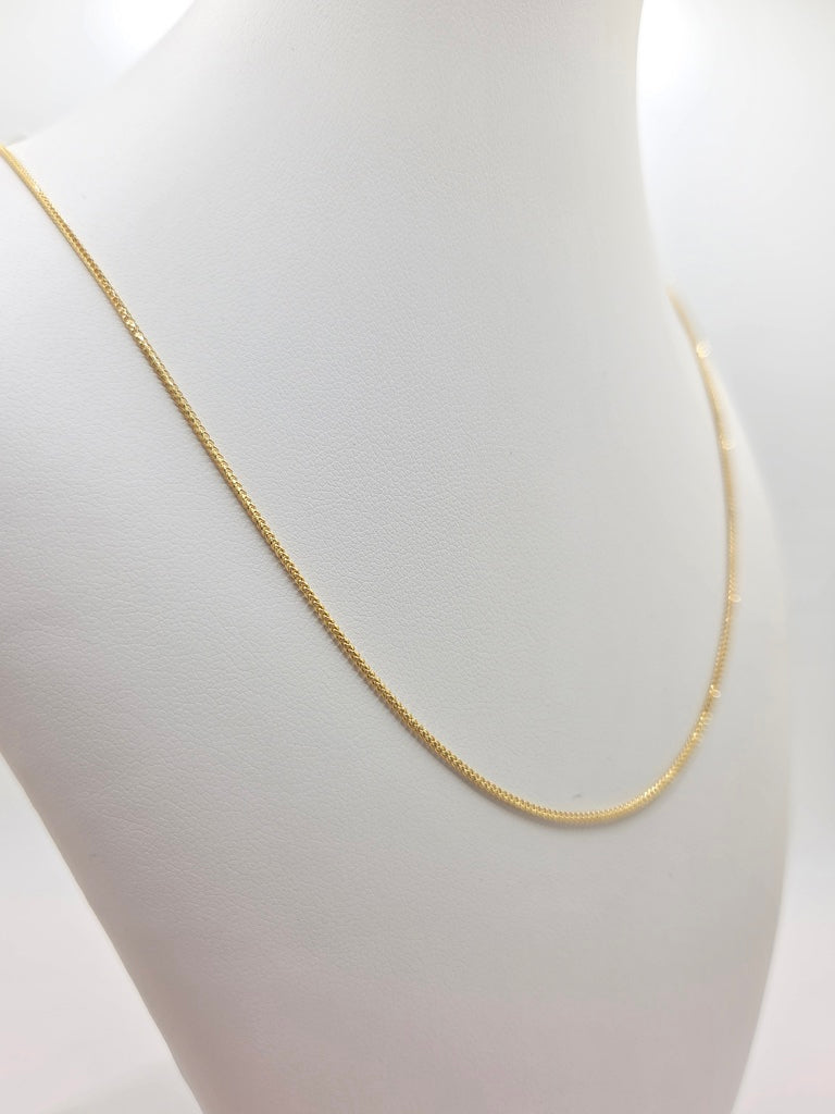 10KT SOLID FRANCO CHAIN Size 18INCH 1.8MM Weight 4.8GR