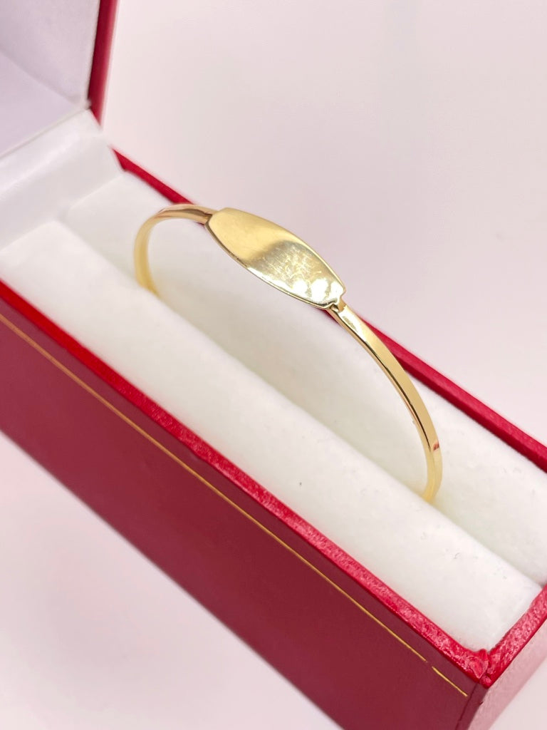 10KT BABY ID BANGLE Weight 2.2GR