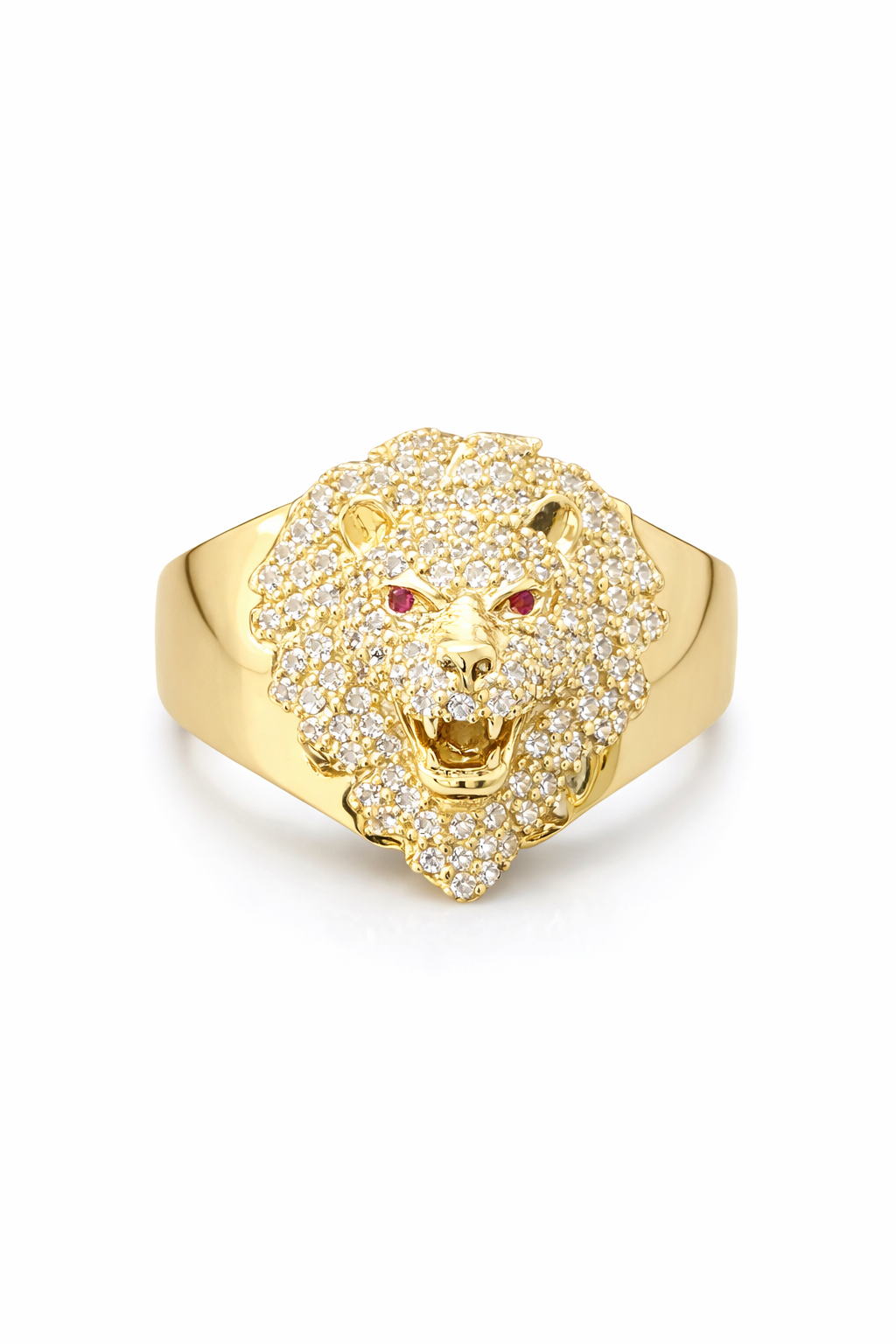 10KT LION RING  Size 10 Weigth 5.1GR