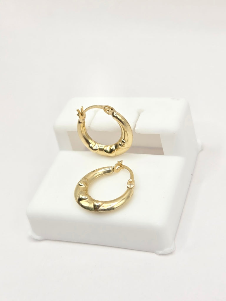 10KT DELICATE BABY'S HOOP EARRINGS Size  Weigth 0.6GR